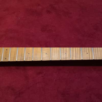 Custom baritone guitar neck - 30" - roasted flame maple image 1