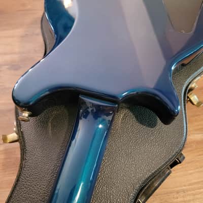 1995 Hamer Eclipse USA Electric Guitar Rare Blue Teal Flip Flop All Original W/OHSC CLEAN! image 18