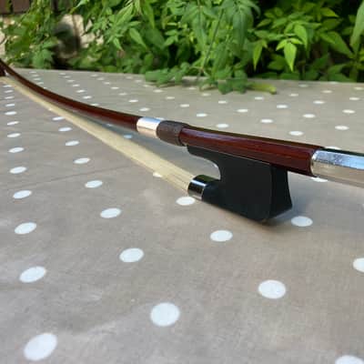 Double Bass French Bow- New Hair - Great Condition - Lovely Clear Articulate image 9