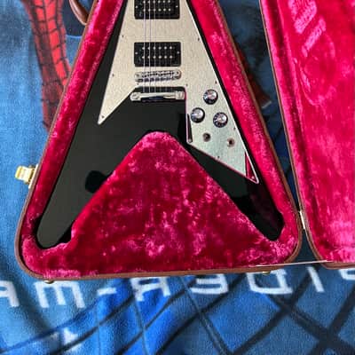Gibson ‘70s Flying V Mirror 2023 - Gloss Black ‘70s pickups *Read Description* image 22