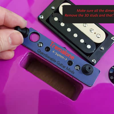 TremAlone For Kramer Baretta Special Tremolo Template *(74mm) image 20
