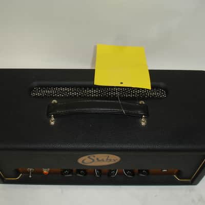 Suhr Badger 18 18-watt Tube Guitar Amp Head, Black Tolex/Gold Faceplate image 2