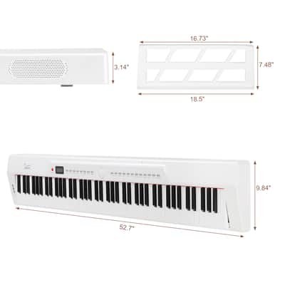 🎹88 Key Portable Electric Piano / Keyboard MIDI, USB, Soft Case / Gig Bag, all 3 Pedals, and semi-weighted keys!🎹 image 2