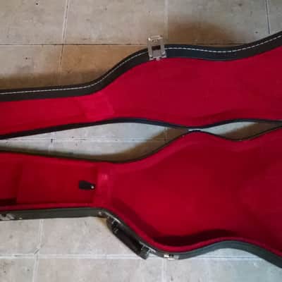 1980s Hardshell Case Strat shape Red Interior image 6