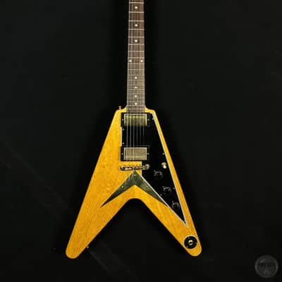 Gibson Korina '58 Flying V from 2022 in Natural with original case image 1