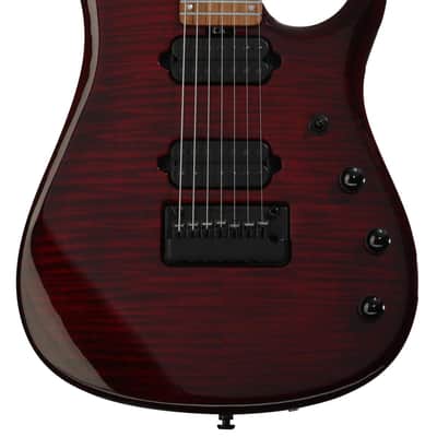 Ernie Ball Music Man JP15 7 John Petrucci Signature 7-string Electric Guitar - Red Tide image 1