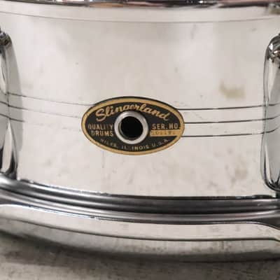 Slingerland 5x14" COB Gene Krupa Snare Drum w/ Brass Hoops Vintage 1960's image 2