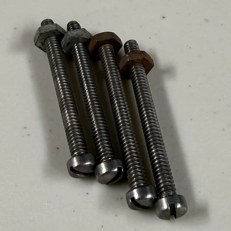 Marshall Plexi Chassis Screws with Nuts 1960's (M-512) image 1