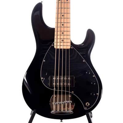 Sterling StingRay 5-String RAY5 Electric Bass - Black (open box) image 2