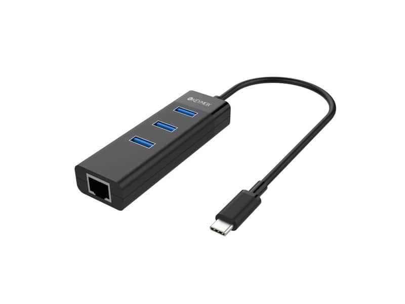 New USB-C to USB 3.0 Type-A Hub with Gigabit image 1