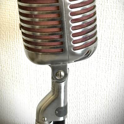 Vintage 1940s Shure 55 'Fatboy' Dynamic Microphone, works w/stand