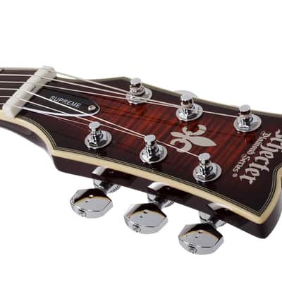 Schecter Solo-II Supreme Cat's Eye Black Burst image 15