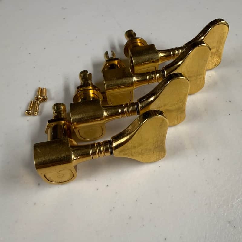 Schaller 4 In-Line Bass Tuners NOS (T-472) image 1