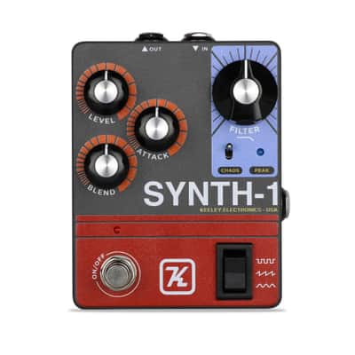 Keeley Synth 1 Reverse Attack Fuzz Wave Generator 2019 - Present - Grey / Red / Blue image 1