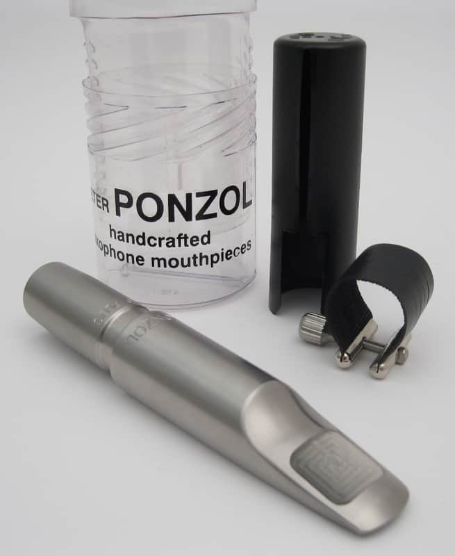 PONZOL Stainless Steel 110 Plus Baritone Saxophone Mouthpiece - Stainless Steel image 1