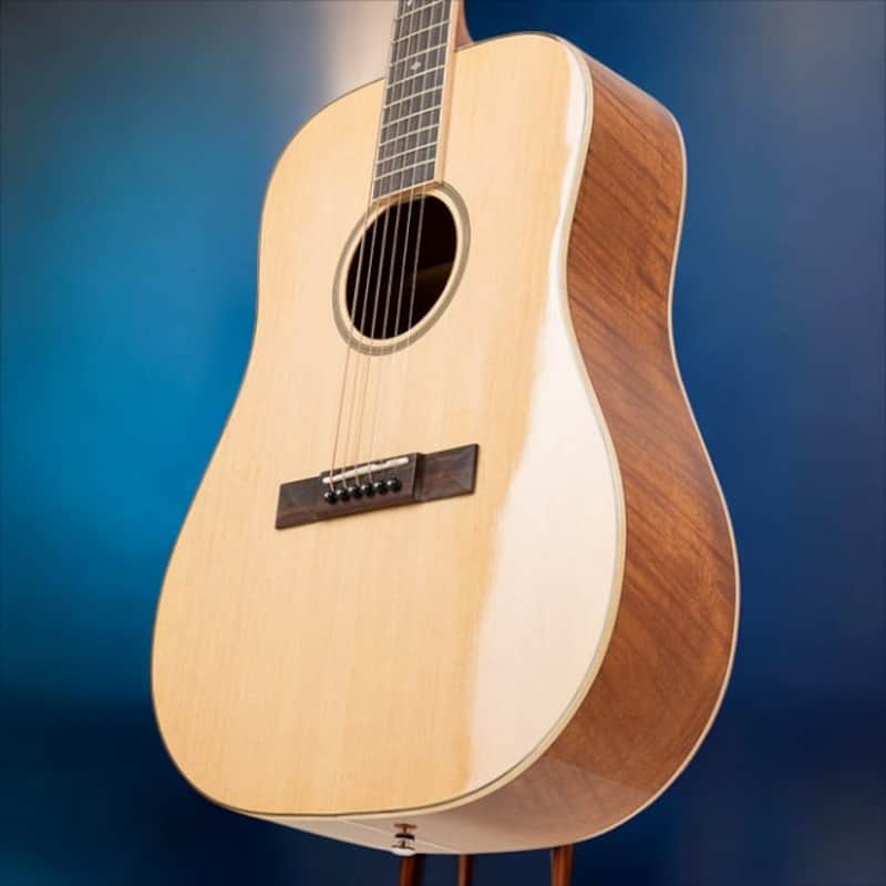 Stagg SA45 D-FM Dreadnought acoustic guitar with spruce top, Series 45, Flamed Mahogany Back & Sides image 1