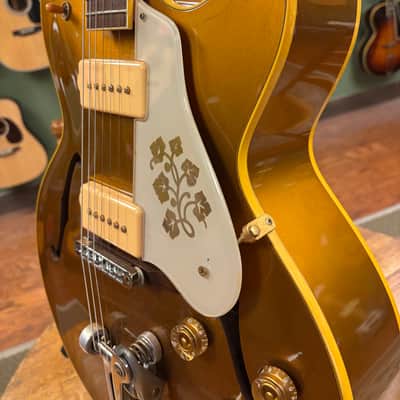 2000 Gibson Custom Shop Historic '52 ES-295 with Bigsby Antique Gold image 6