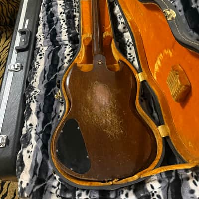 Gibson SG Custom "Large Guard" with Maestro Vibrola 1966 - 1971 - Walnut imagen 10