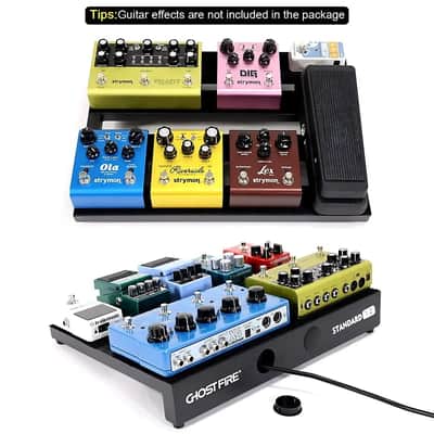 Guitar Pedal Board Aluminum Alloy 2.75lb Effect Pedalboard 16.9"x12" with Carry Bag image 4