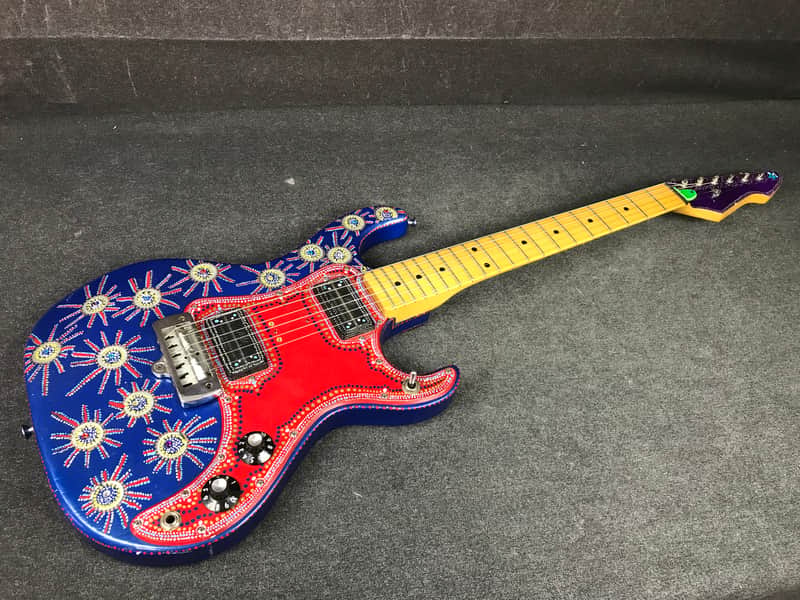 Peavey  T-15 Custom Folk Art Paint Job Southwestern Electric Guitar image 1
