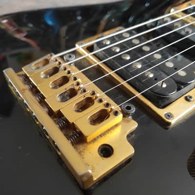 1993 Ibanez Japan SV470 HSH Slim Superstrat (Black) image 3