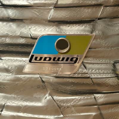 Vintage Ludwig No. 942 Classic 8x12" Rack Tom (3-Ply) w/ Pointed Blue/Olive Badge 1970’s Sky Blue Pearl image 3
