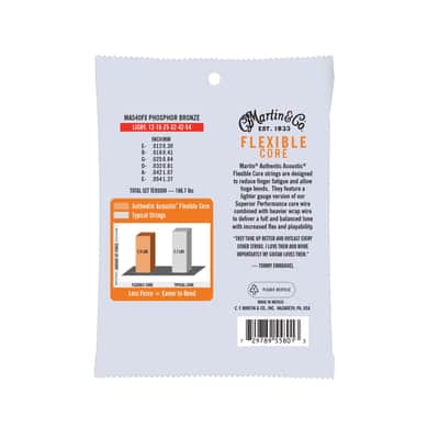 Martin MA540FX Tommy Emmanuel Signature Acoustic Guitar Strings - Light (.012-.054) image 2