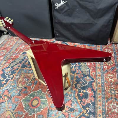 *Video* Gibson Yamano '67 Reissue Flying V Cherry Red - 1995 image 8