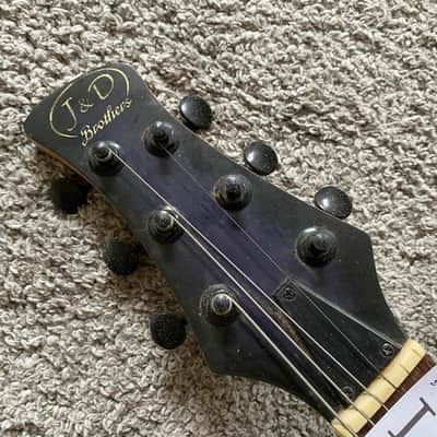J&D Black SSH Electric Guitar, Mahogany Body, Maple Neck, Rosewood Fingerboard image 5