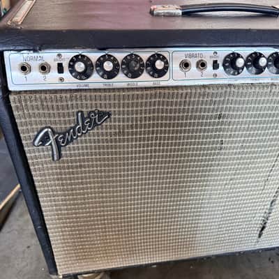 Fender Twin Reverb Silverface 2-Channel 100-Watt 2x12" Guitar Combo Amplifier image 2