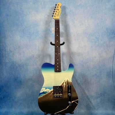 *NEW IN BOX* Fender MIJ Art Canvas Esquire 2026 - "Thunderstorm Beneath the Summit" by Katsushika Hokusai image 1