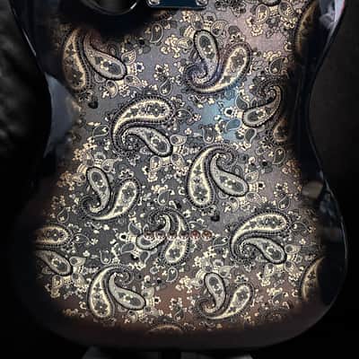 Fender MIJ Limited Edition Black Paisley Telecaster 2020 image 5