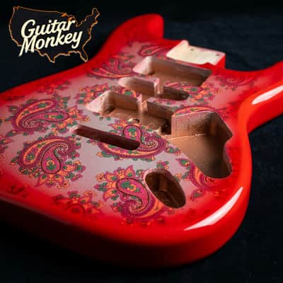 Guitar Monkey Stratocaster 2025 - Black Paisley image 6