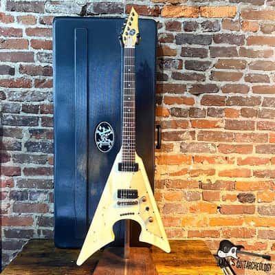 Badwater AXL Jacknife Electric Guitar w/ OHSC (2000s - Aged White) image 2