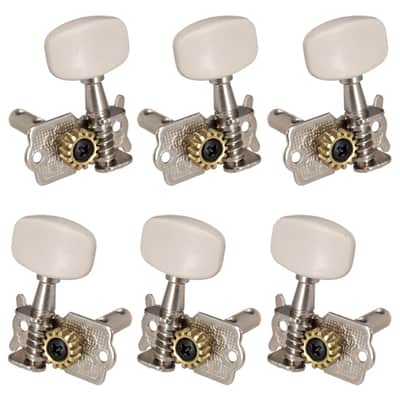 Vintage Open Gear 3R+3L Guitar Tuning Pegs Machine Heads image 1
