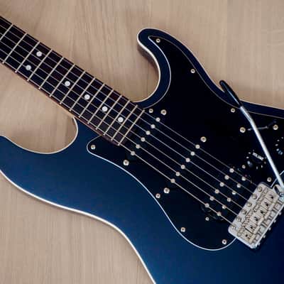 2017 Fender Aerodyne Stratocaster HSS Medium Scale 24 3/4" Gunmetal Blue Japan MIJ image 7
