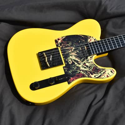 Custom Pre-order! Telecaster HH Graffiti Yellow 4-Way Coil Split image 1