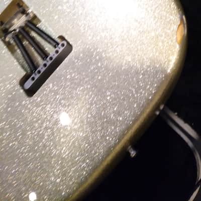Partscaster Stratocaster Sparkle silver Chunky neck Extra loaded pickguard image 8