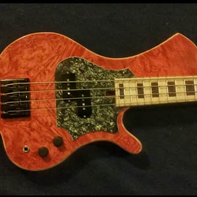 Steve McDonald Basses VD 3304 Bolt on Standard 2016 Red Maple Burl image 1