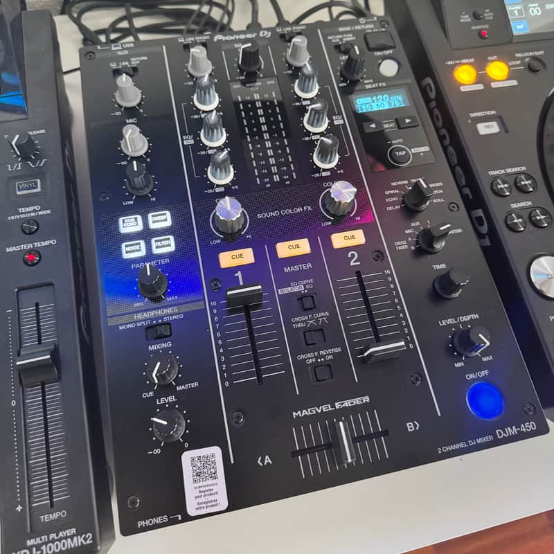 Pioneer DJM-450 2-Channel DJ Mixer 2025 - Black image 1