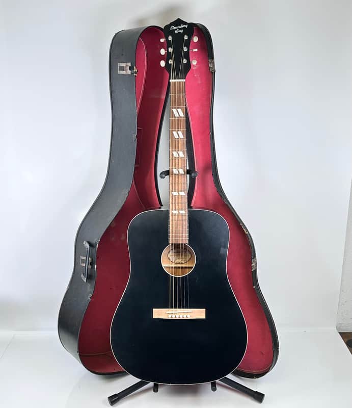 Recording King RDS-7-MBK Dirty 30's Series 7 Dreadnought Acoustic Guitar w/ Hard Case image 1
