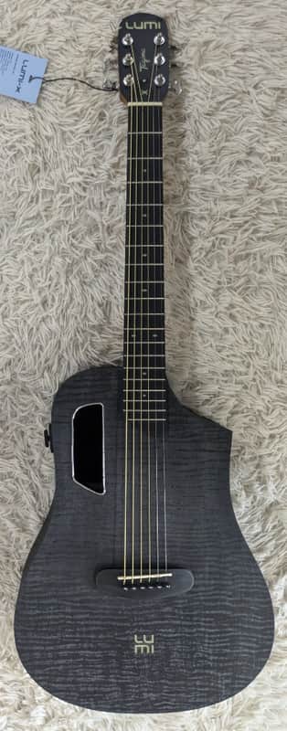 Tagima LUMI-X BK Black Smart Acoustic-Electric Guitar - Built-in Effects-B Stock image 1