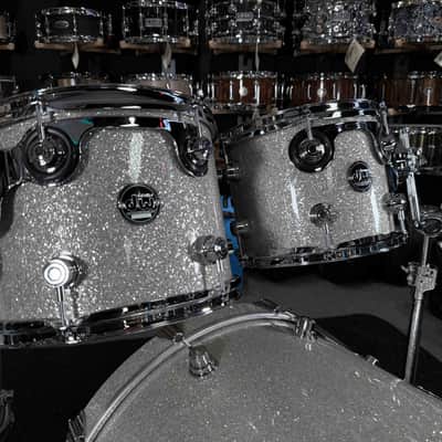 ~LIMITED EDITION~ DW Performance Series 4-Piece 10/12/16/22 Drum Kit Set in Broken Glass FinishPly *IN STOCK* image 2