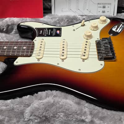 Fender American Ultra Stratocaster BRAND NEW 75th ANNIVERSARY 2021 Model! 3-Tone Sunburst USA Strat Electric Guitar image 5