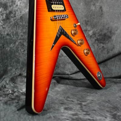 Dean V 79 Reissue Flametop Flying V 2021 Cherry Sunburst w FAST