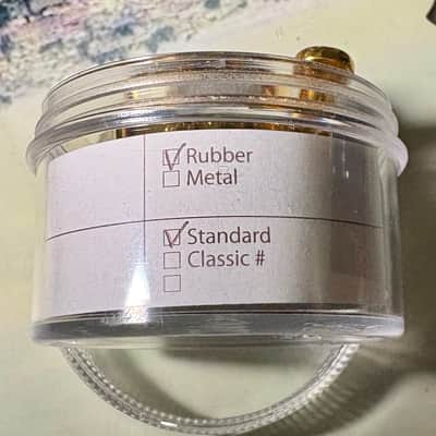 Ishimori Woodstone Standard gold plated ligature for alto sax hard rubber mouthpiece image 7