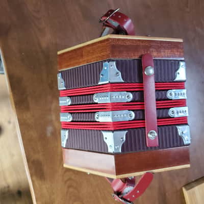 Renelli Vintage 21 Key Conertina Accordion 1980's image 5
