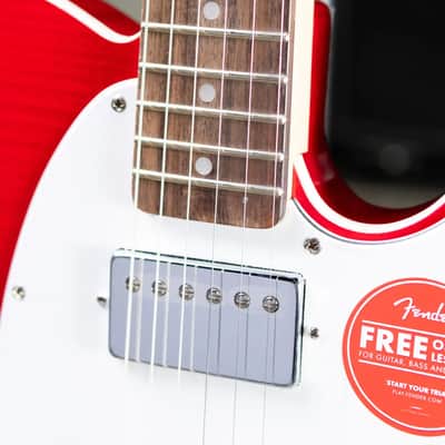 Squier Affinity Series Telecaster FMT SH Electric Guitar - Crimson Red Transparent image 8