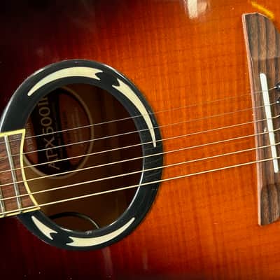 Yamaha APX500II Thinline Acoustic/Electric Guitar 2010s - Old Violin Sunburst image 4