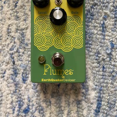 EarthQuaker Devices Plumes Small Signal Shredder Overdrive 2019 - Present - Green / Yellow Print image 1
